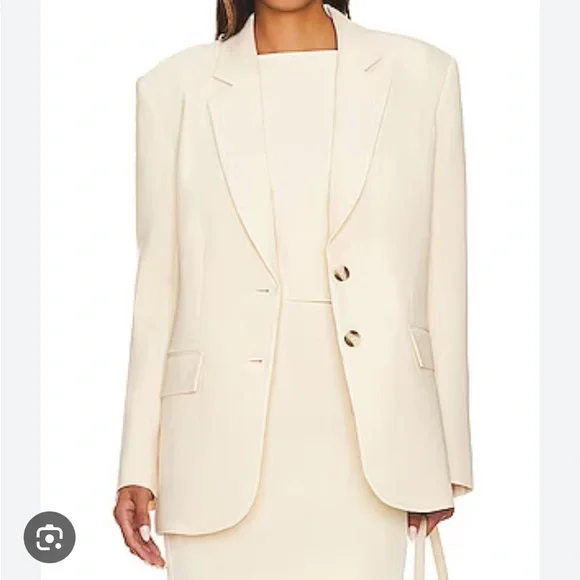 Lacademie Cream Women's Blazer - Picture 3 of 6